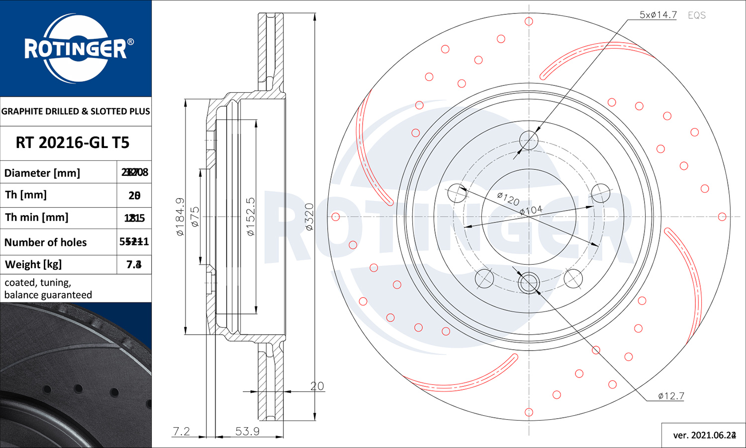 ROTINGER 257 379 RT 20216-GL T5 - Alkatrész